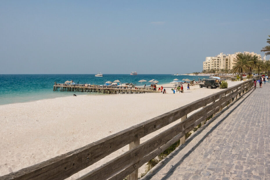 Car-free Al Marjan Island guide visual for What does salt air mean for exterior materials on Al Marjan Island