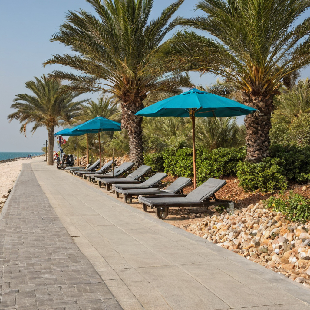 Which coatings and finishes survive coastal exposure on Al Marjan Island travel planning visual